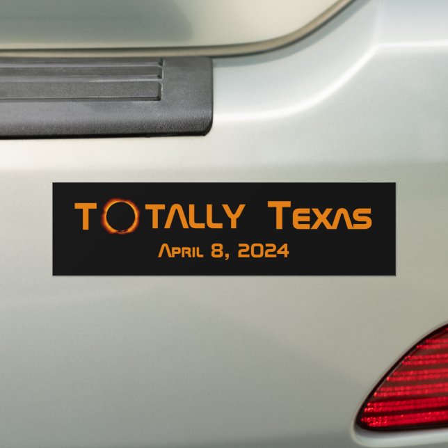 Pegatina Para Coche Eclipse solar total de Texas 2024 (en coche)