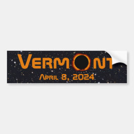 Pegatina Para Coche Eclipse solar total de Vermont 2024