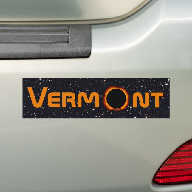 Pegatina Para Coche Eclipse solar total de Vermont 2024 (en coche)