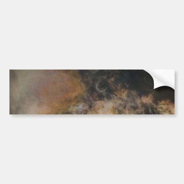 Pegatina Para Coche Eclipse solar y nubes (Frente)