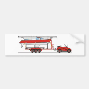 Pegatina Para Coche Eco Car Sail Bote