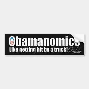 Pegatina Para Coche Economía anti de Obama Obamanomics