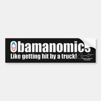 Pegatina Para Coche Economía anti de Obama Obamanomics