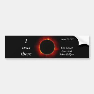 Pegatina Para Coche Edición del eclipse solar de 2017 "Yo estuve ahí"