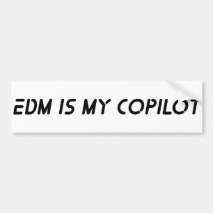 Pegatina Para Coche EDM Es Mi Copiloto