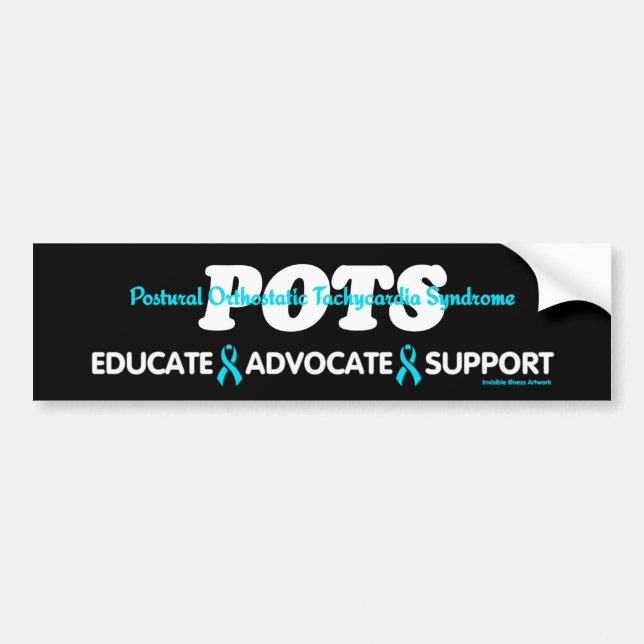 PEGATINA PARA COCHE EDUCAR EL APOYO DE LOS DEFENSORES...POTS (Frente)