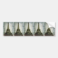 Efecto de foto antigua Torre Eiffel París