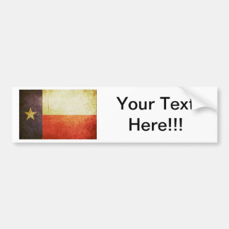 Pegatina Para Coche Efecto del Grunge de la bandera de Tejas