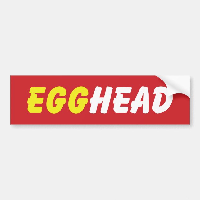 PEGATINA PARA COCHE EGGHEAD (Frente)