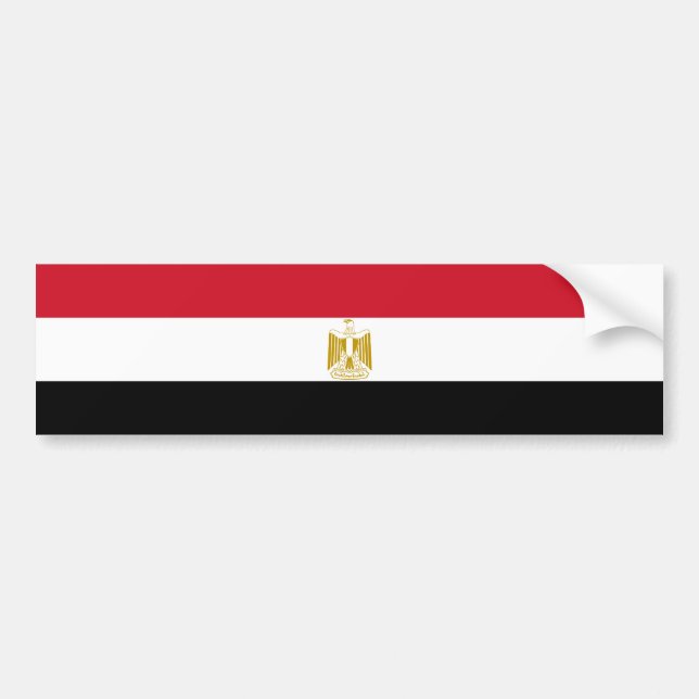 Pegatina Para Coche Egipto/bandera egipcia (Frente)