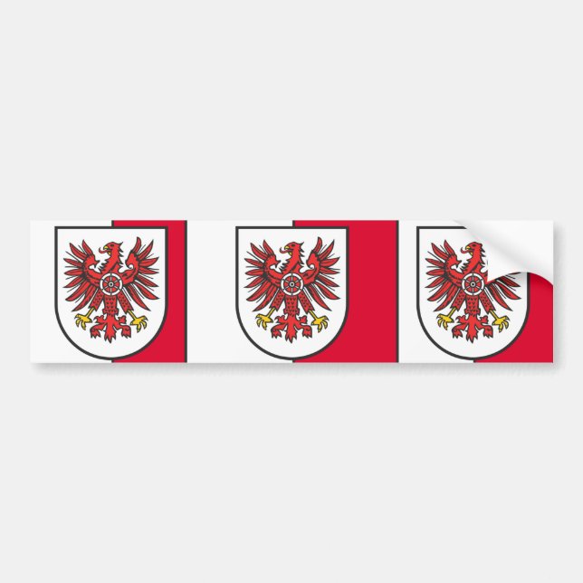Pegatina Para Coche Eichsfeld, Alemania (Frente)