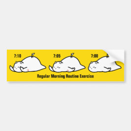 Pegatina Para Coche Ejercicio habitual matutino