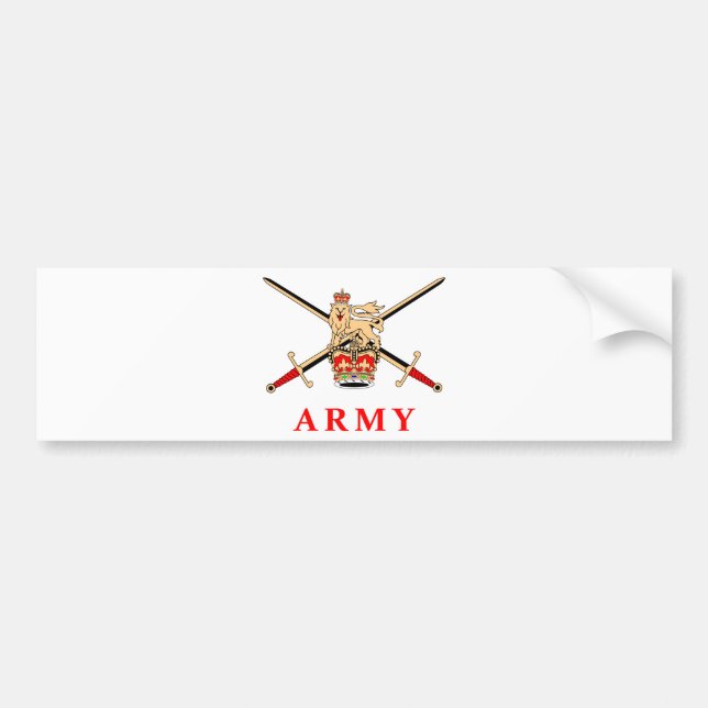 Pegatina Para Coche Ejército BRITÁNICO (Frente)