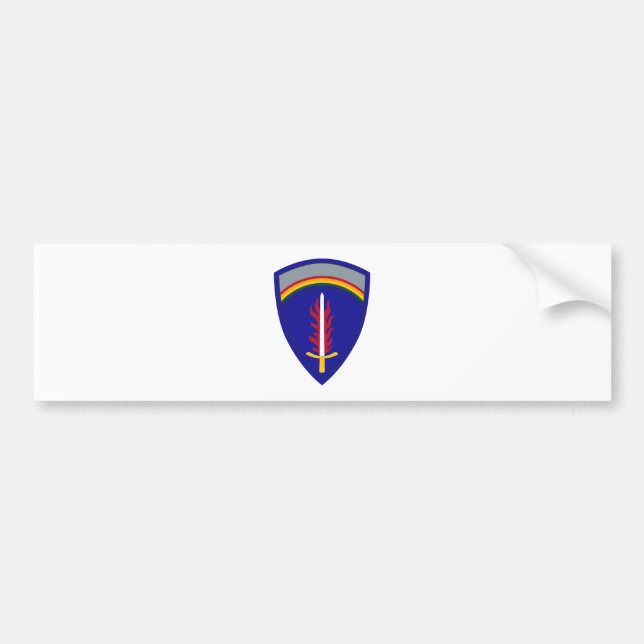 Pegatina Para Coche Ejército Europa USAREUR Insignia (Frente)