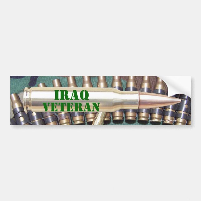 Pegatina Para Coche ejército usmc fuerza aérea usmc bala parachoques P (Frente)