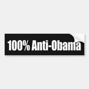 Pegatina Para Coche el 100 por ciento Anti-Obama Bumpersticker