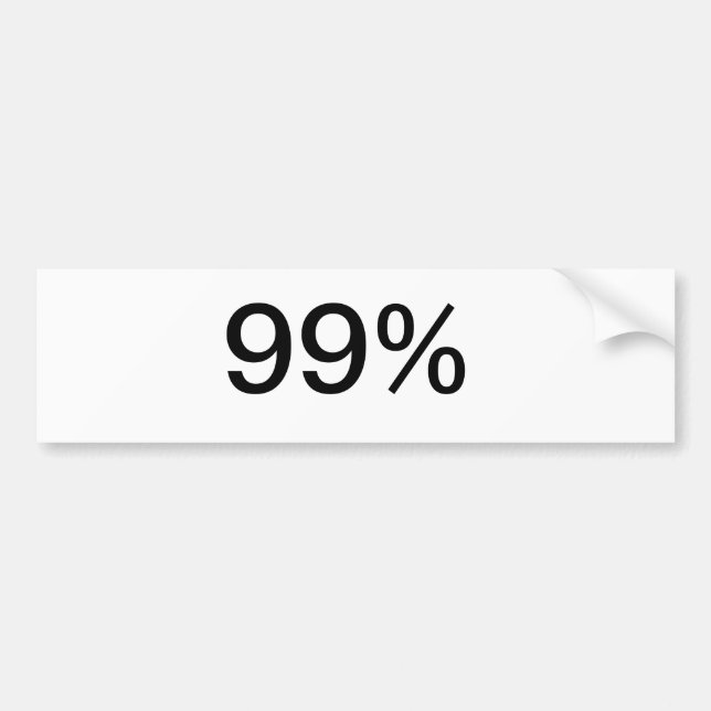 Pegatina Para Coche el 99% (Frente)