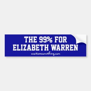 Pegatina Para Coche El 99% para Elizabeth Warren