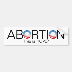 Pegatina Para Coche ¿El aborto, éste es ESPERANZA? - Modificado para
