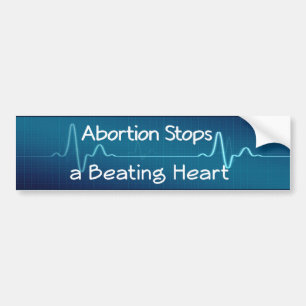 Pegatina Para Coche El aborto para un corazón de derrota