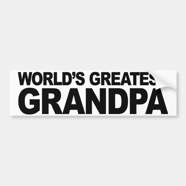 Pegatina Para Coche El abuelo más grande del mundo (Frente)