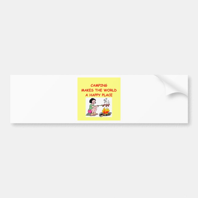 Pegatina Para Coche el acampar (Frente)