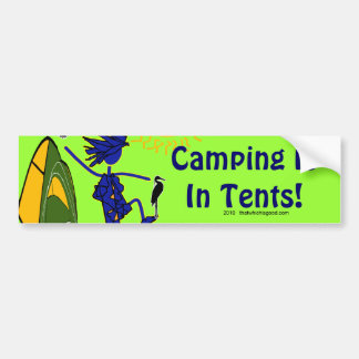 Pegatina Para Coche El acampar está (intenso) en tiendas