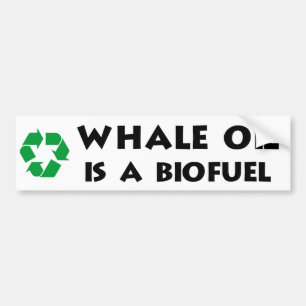 Pegatina Para Coche El aceite de ballena es un combustible biológico