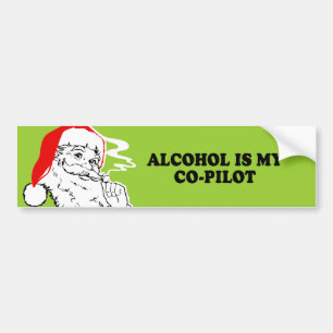 Pegatina Para Coche El ALCOHOL ES MI camiseta del COPILOTO