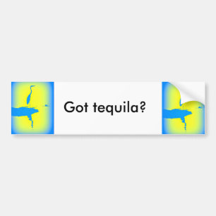 Pegatina Para Coche ¿El amanecer de la garza azul tiene tequila?