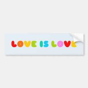 Pegatina Para Coche El amor es texto de amor