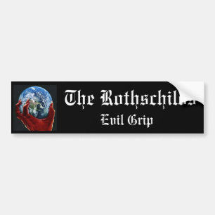 Pegatina Para Coche El apretón del mal de Rothschilds