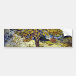 Pegatina Para Coche El árbol de las moras, Vincent van Gogh. Vintage