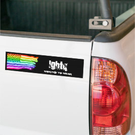 Pegatina Para Coche El arcoiris de la bandera de los Estados Unidos co