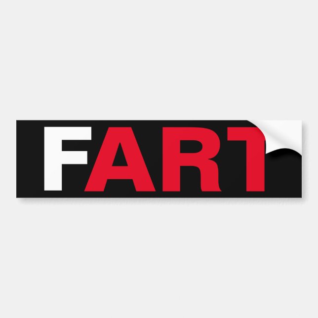 Pegatina Para Coche El ARTE del FART (Frente)