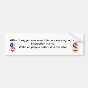 Pegatina Para Coche El atlas Shrugged fue significado para ser una