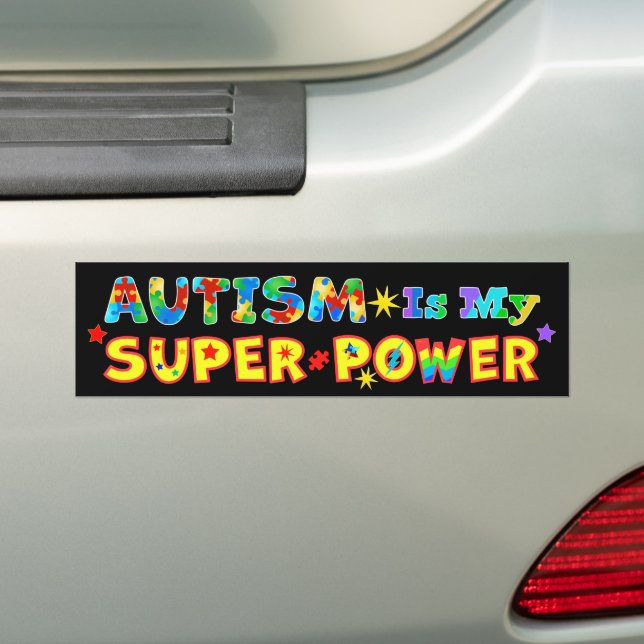 Pegatina Para Coche El autismo es mi superpoder (en coche)