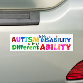 Pegatina Para Coche El AUTISMO no es una discapacidad