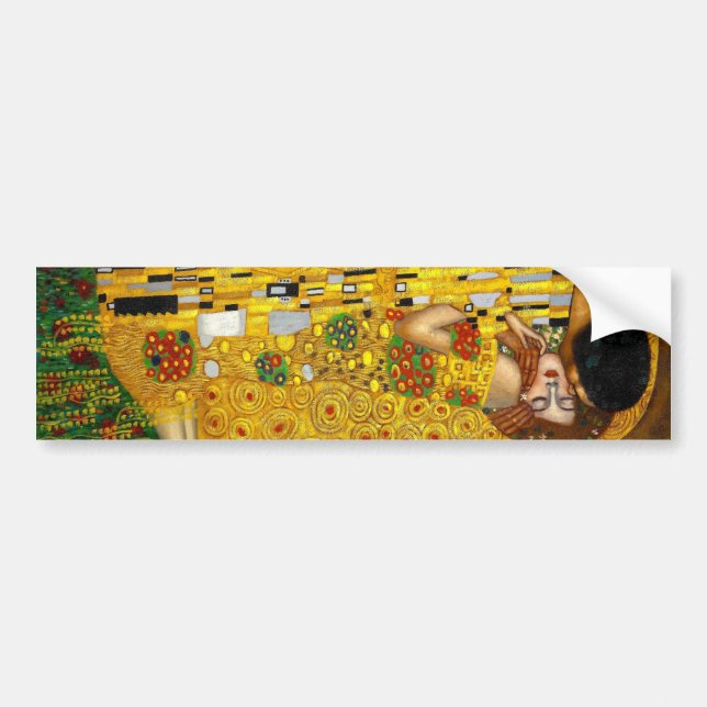 Pegatina Para Coche El beso de Gustavo Klimt (Frente)
