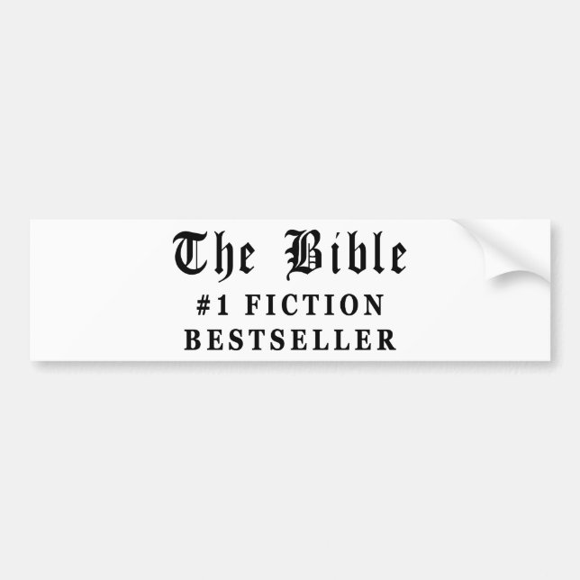 Pegatina Para Coche El bestseller de la ficción de la biblia (Frente)