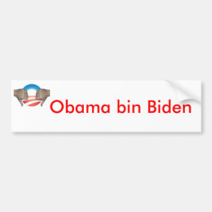Pegatina Para Coche El bin Biden de Obama manosea con los dedos abajo