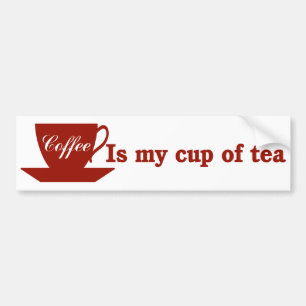 Pegatina Para Coche El café es mi taza de té