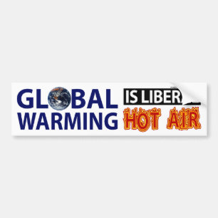 Pegatina Para Coche El calentamiento del planeta es aire caliente