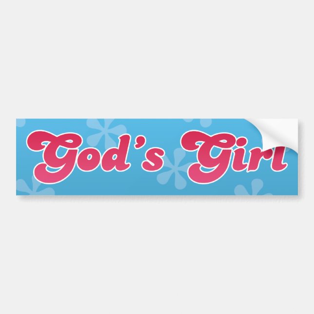 Pegatina Para Coche El Chica de Dios (Frente)