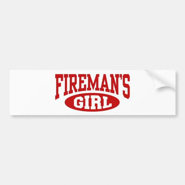 Pegatina Para Coche El Chica de Fireman (Frente)