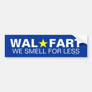 Pegatina Para Coche El Chiste inmaduro de Wal Mart sobre malvados