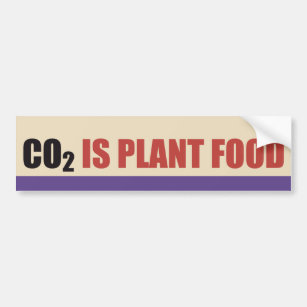 Pegatina Para Coche El CO2 es alimento vegetal