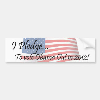 Pegatina Para Coche El compromiso - voto de Obama