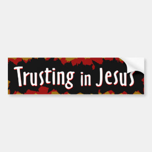 Pegatina Para Coche el confiar en en Jesús
