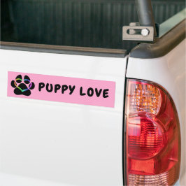 Pegatina Para Coche El corazón arcoiris de amor alegre